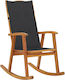 Schaukelstuhl Acacia / Anthracite 57x100x117cm