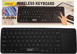 Andowl Q-WK808 Wireless Keyboard with Touchpad with US Layout