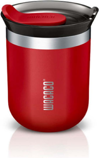 Wacaco Octaroma Classico Ποτήρι Θερμός Ανοξείδωτο BPA Free 180ml Carmine Red με Επιστόμιο