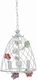 Keskor Chandelier 3xE14 White 31cm 1256-3