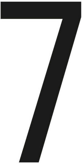 Lampa Car Number Stickers "7" 6 x 3cm in Black Color 1pcs