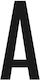 Lampa Auto-Buchstaben Aufkleber "A" 6 x 3cm in Schwarz Farbe 1Stück