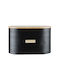 Typhoon Brotkasten mit Deckel Metallisch Schwarz 21.5x34x18cm