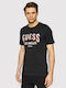 Guess T-shirt Bărbătesc cu Mânecă Scurtă Negru