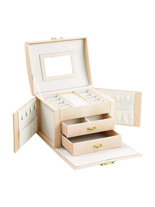 Timeless Tools Κουτί Κοσμημάτων Μπεζ 18x13x14cm Timeless Tools Κουτί Κοσμημάτων Μπεζ 18x13x14cm
