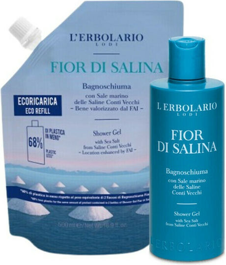 L' Erbolario Fior Di Salina Schaumbad in Gel & Duft Bär 2x250ml