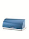 Michelino Inox Bread Box with Lid Blue 38.5x28x18.5cm