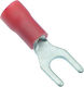 Abb Insulated Spade Terminal 4.3mm Red 100pcs