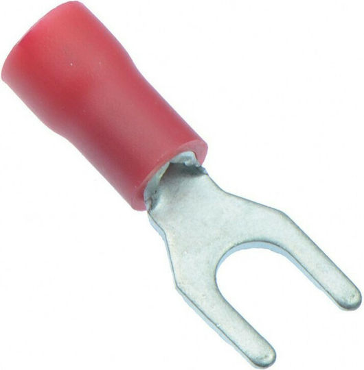 Abb Insulated Spade Terminal 4.3mm Red 100pcs