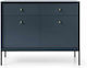 Μπουφές Mono Ξύλινος με Συρτάρια Μπλε 103.5x39x83.2cm
