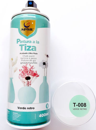 Spsil Vopsea Tabla De Scris Spray T-008 Verde Retro 400ml T-008