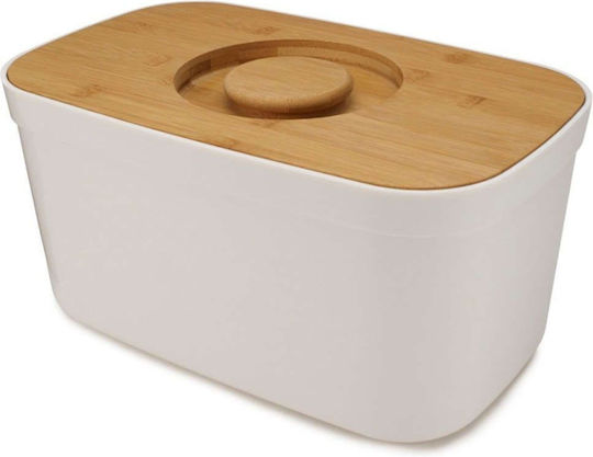 Joseph Joseph Cutie de pâine cu capac Lemn Albă 35.5x21.5x18cm