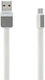 Remax Platinum RC-044m Flat USB 2.0 to micro USB Cable Λευκό 1m (14422)