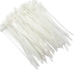 The Fixers Cable Ties Plastic 200mm x 2.5mm in White Colour (100 pcs) (100-05-004) The Fixers Cable Ties Plastic 200mm x 2.5mm in White Colour (100 pcs) (100-05-004)