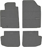 Frogum Set of Front and Rear Mats 4pcs from Rubber for Toyota Yaris Black