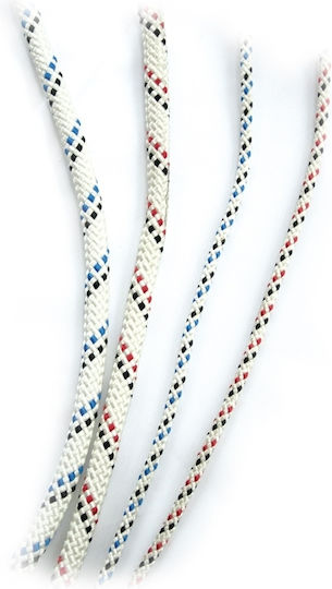 Lalizas Σnur Cabo Cruising Halyard Tricotat 10mm Alb cu dungi verziWhite