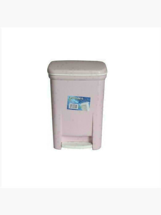 Viomes 155 Plastic Toilet Bin 7.5lt Pink