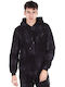 Herren Sweatshirt mit Kapuze in Schwarz