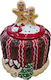 Marva Christmas Porcelain Cookie Jar Ornament H22xD20cm