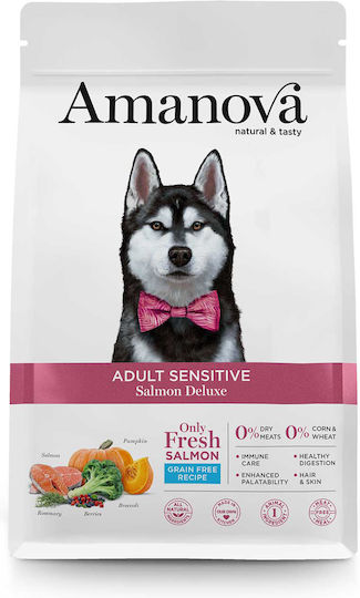 Amanova Adult Sensitive 10kg Dry Food Grain-Free for Adult Dogs with Salmon