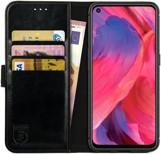Rosso Element Wallet Δερματίνης Μαύρο (Oppo A74 5G)