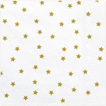 Party Napkins Stars 33x33cm White 33x33cm. 20pcs