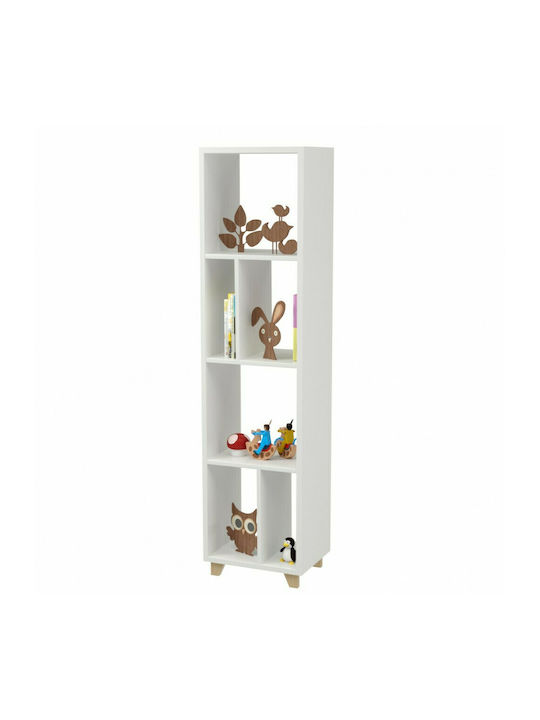 Bookcase Δανάη 30x30x150cm