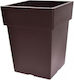 Viomes Linea Ghiveci Plastic Bronze 15x15x18cm.