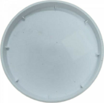 Viomes Linea 891 Στρογγυλό Πιάτο Γλάστρας σε Λευκό Χρώμα 20x20cm