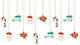 PartyDeco Christmas Decoration 12cm