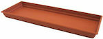 Viomes 298 Rectangular Plate Planter Terracotta 97x40cm