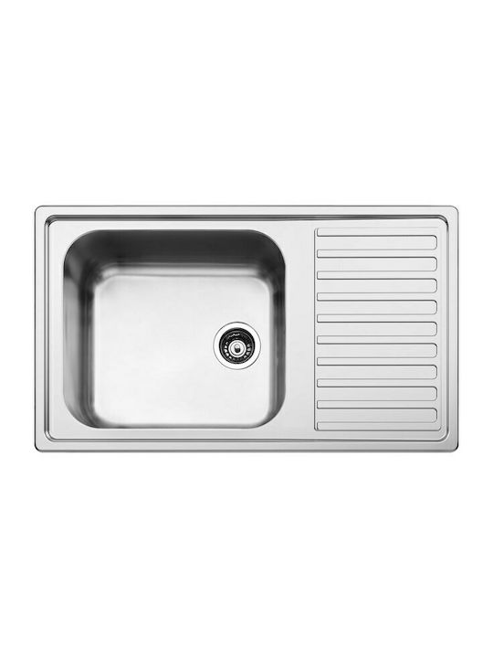 Apell AVG 861 Drop-In Sink Inox Matte W86xD50cm Silver