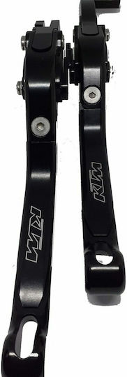 Set Manete Frână/Ambreiaj Motocicletă Manete de motocicletă Manete de motocicletă ajustabile pentru KTM 390 Duce Negre 25001454
