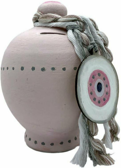 LiebeQueen Eye Money Box Ceramic Pink 13x13x20cm