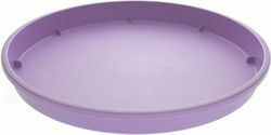 Viomes Linea 890 Στρογγυλό Πιάτο Γλάστρας σε Μωβ Χρώμα 16x16cm