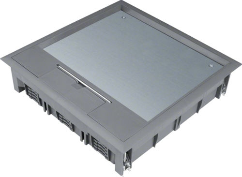 Hager Flush Electrical Box in Gray Color