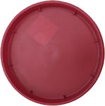 Viomes Linea 889 Στρογγυλό Πιάτο Γλάστρας σε Μπορντό Χρώμα 12.5x12.5cm