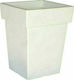 Viomes Linea 570 Flower Pot 2.5lt 15x18cm in White Color