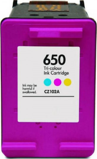 Συμβατό Μελάνι Εκτυπωτή InkJet HP 650XL CZ102AE 14ml Πολλαπλό (Color) 1τμχ