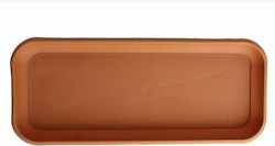 Viomes 297 Rectangular Plate Planter Terracotta 76x34cm