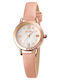 Skmei 1769 Women's Watch with Pink Leather Strap