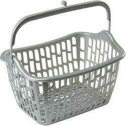 Hega Hogar Basket for Clothespins made of Plastic 26x18x15cm Gray