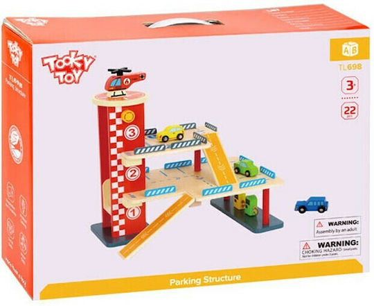 Tooky Toys Γκαράζ 3 Ορόφων Γκαράζ για 3+ Ετών