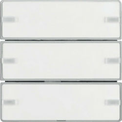Hager Q.1/Q.3/Q.7 Controller Push Button Switch Without Front Plate Silver