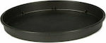 Viomes Linea 896 Round Plate Pot Anthracite-Colour of Molybdenum 38x38cm