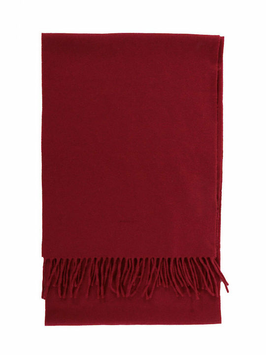 Gant Men's Wool Scarf Mahogny Red