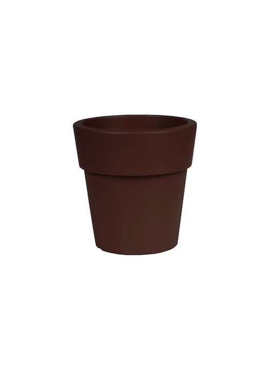 Viomes Linea Ghiveci Plastic Bronze 25x25x24cm.