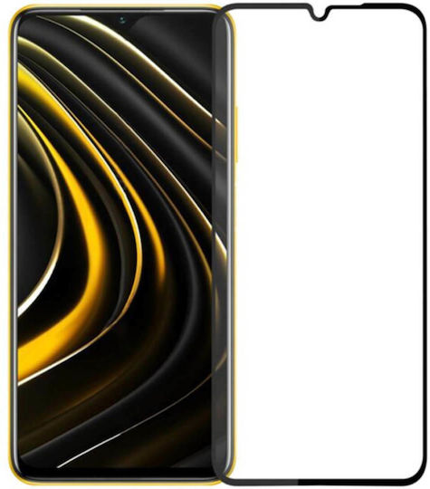 3D 0.3mm Full Face Tempered Glass (Poco M3)