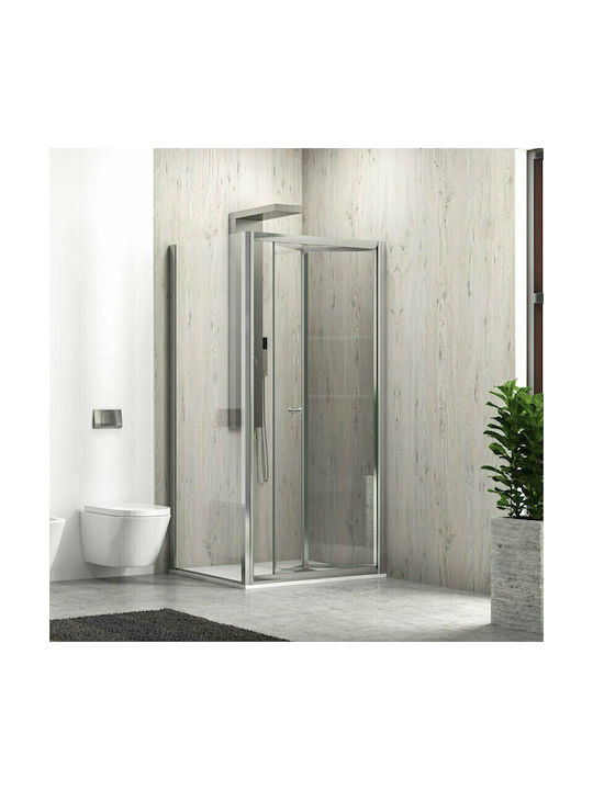 Karag M 4S + SN-10 Kabine für Dusche mit Aufklappbar Tür 71x80x190cm Klarglas