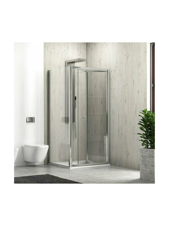 Karag M 4S + SN-10 Cabin for Shower with Hinged Door 86x80x190cm Clear Glass